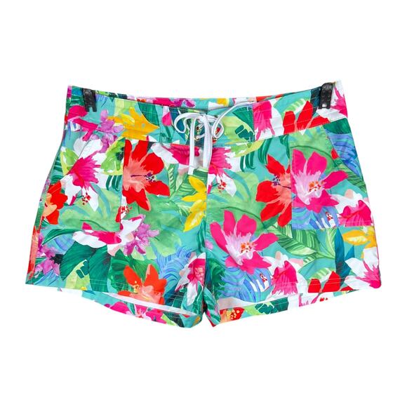 NWT Women's La Blanca Floral Tropical Vacation Board Shorts - Size XL $70 - Picture 1 of 5